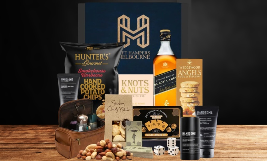 Image 7: Whisky, Snacks & Grooming Kit for Him in a Premium Gift Hamper