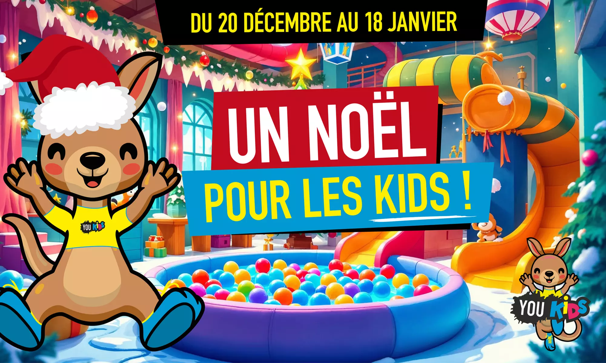 Activités enfants 100 % fun dans les parcs You Kids et You Jump de Trampoline Park (jusqu'à 41% de remise) - Primary Image