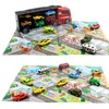 Image 3: CR1 Transporter Truck Carrycase Play Set with Toy Vehicles and Map