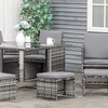 Image 2: 8 or 4 Seater Corner Rattan Garden Furniture Set with Table