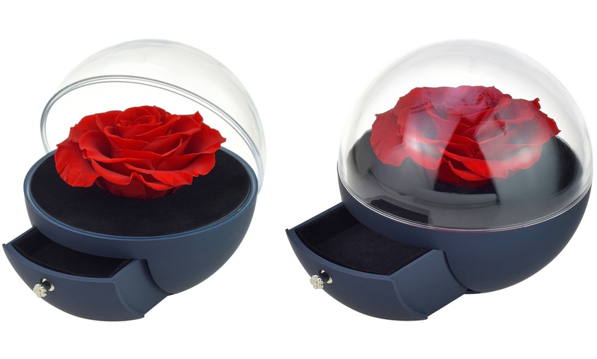Image 3: Boîte à bijoux avec rose éternelle