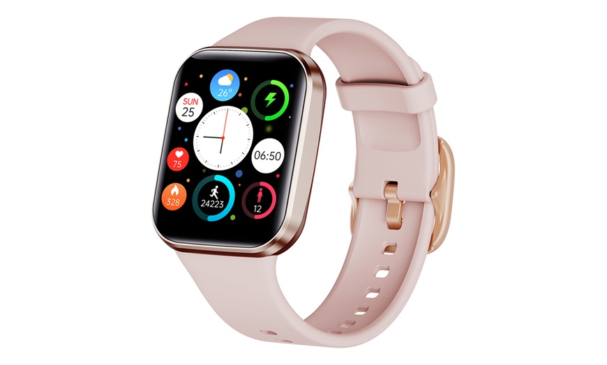 Image 9: Bluetooth 5.0 Smart Watch 1.6" TFT 2.5D Touch Screen BPM Temperature