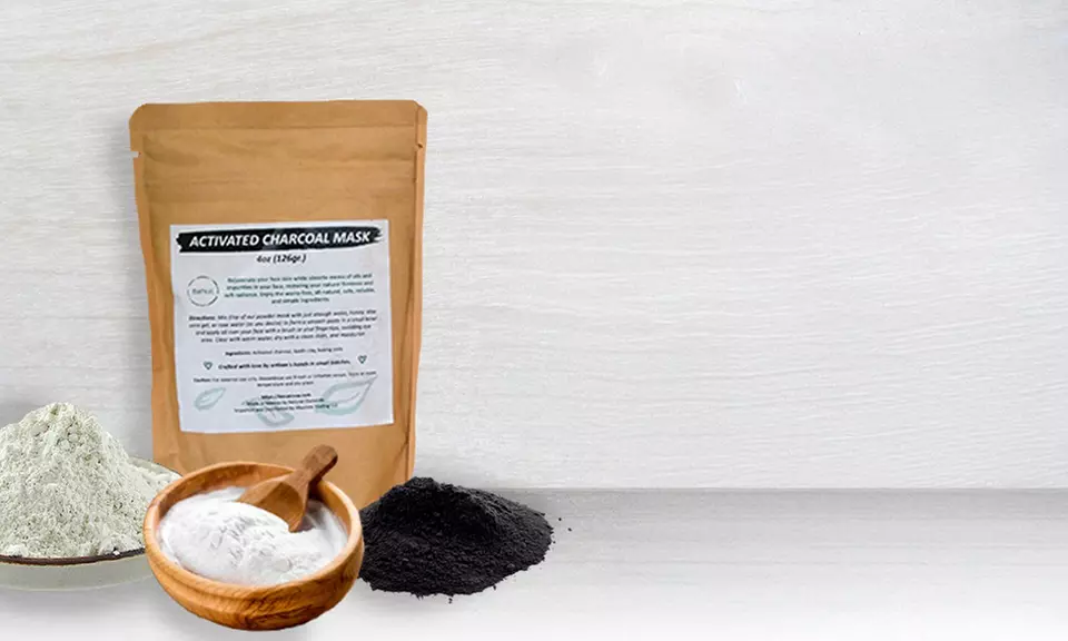 BeNat Activated Charcoal Face Mask & Mud and Arnica Facial Mask Bundle