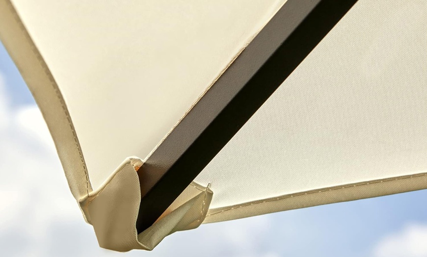 Image 4: Outsunny Portable Steel Garden Gazebo 3m x 3m