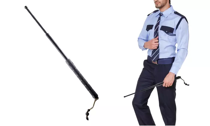 Expandable Self Defense 26" Baton with Carrying Pouch & Glass Breaker - Primary Image