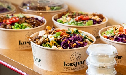 Für 1 Person: To-Go-Menü mit Bowl, Dessert & Getränk - Kaspar Schmauser Berlin