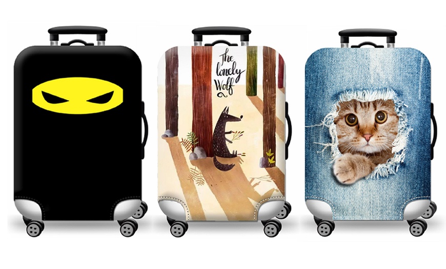 Image 1: Character Luggage Cover