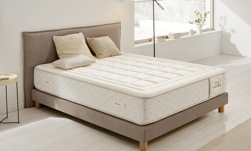 Image 1: Colchón Eco Sense de 30 cm con Espuma Viscoelástica – Firmeza Doble, 12 Zonas Ergonómicas, Funda de Algodón