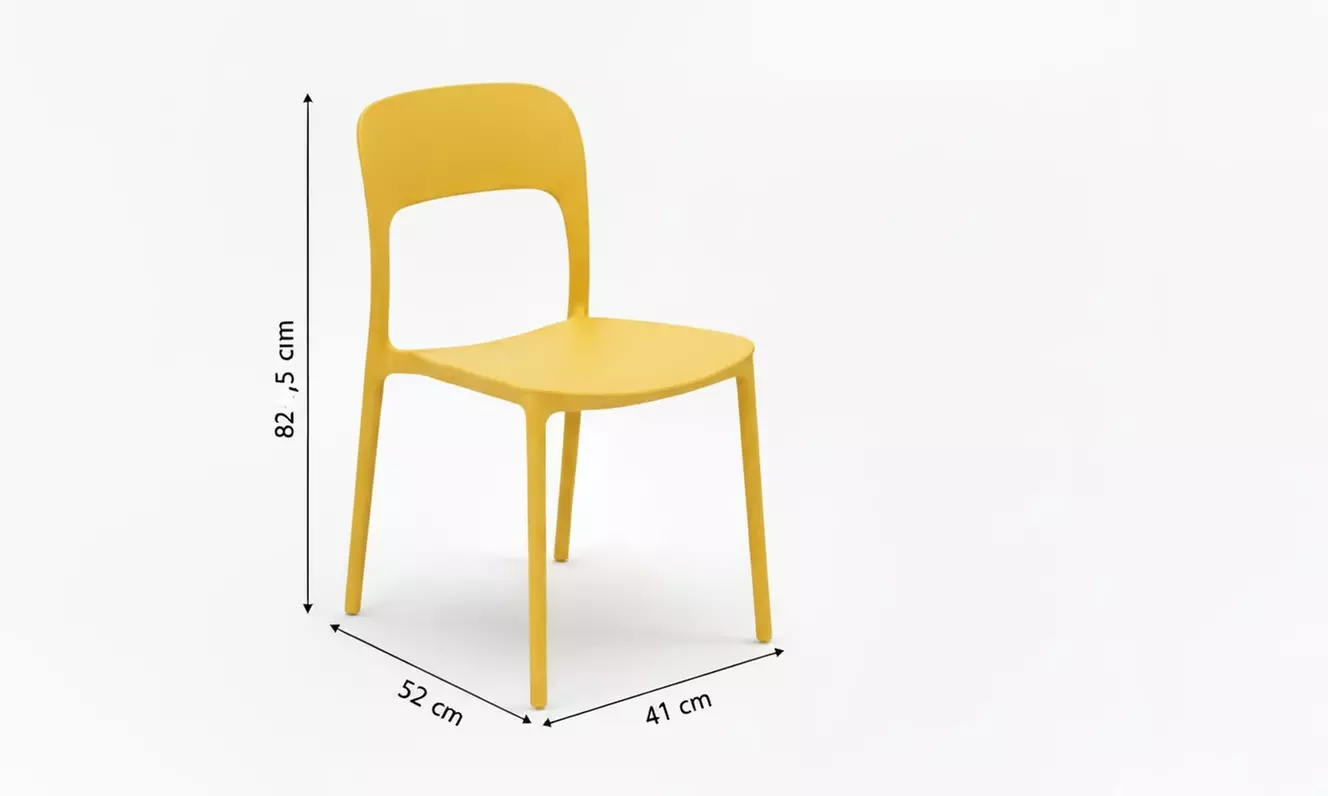 Set di 4 sedie da esterno