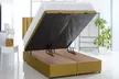 Plush Velvet Ottoman Gas Lift Bed with Memory Spring Mattress And Panel Headboard - Second Medium