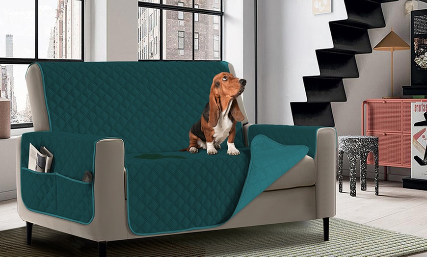 Image 18: Waterdichte, vlekbestendige en gewatteerde bankhoes