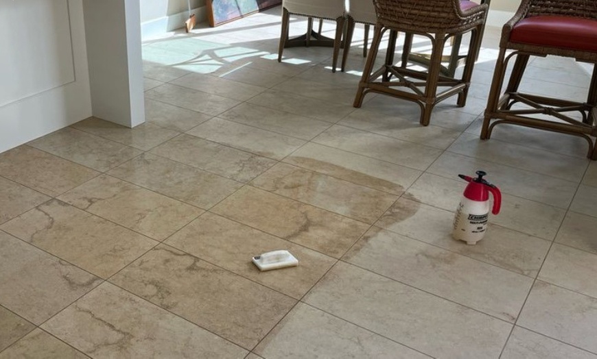 Image 1: Hand-Cleaned Tile & Grout Deep Cleaning – Up to 100, 200 or 400 Sq Ft