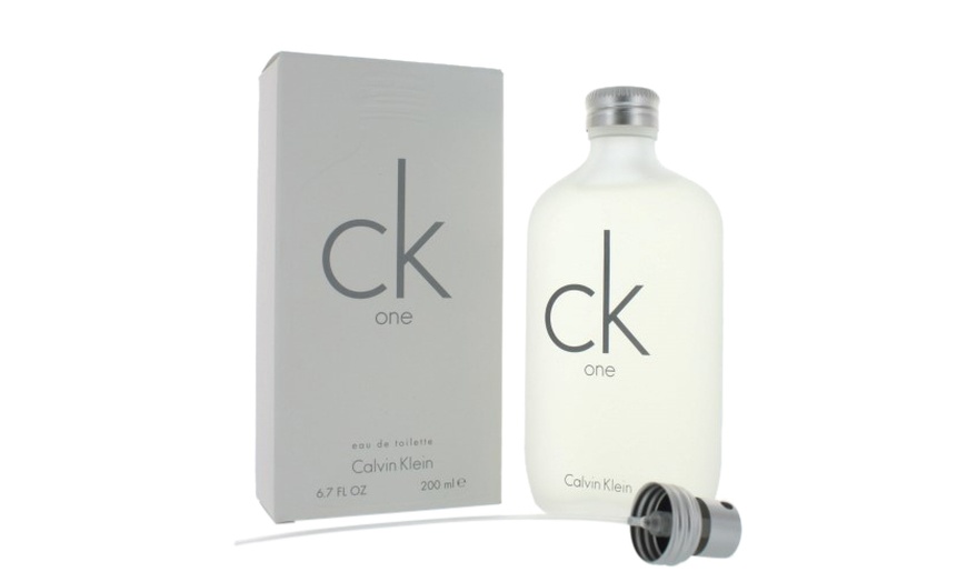 Image 1: Calvin Klein CK One Eau de Toilette for Men or Women 6.7 Fl. Oz. 
