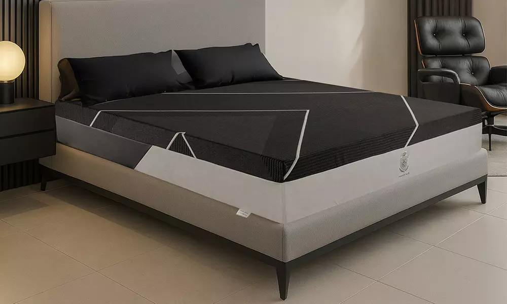 SAMPUR Hybridmatratze mit GEL-Memoryschaum & Taschenfedern - 26 cm Höhe, mittelfester Komfort, luxuriöser Jacquard-Stoff - Primary Image