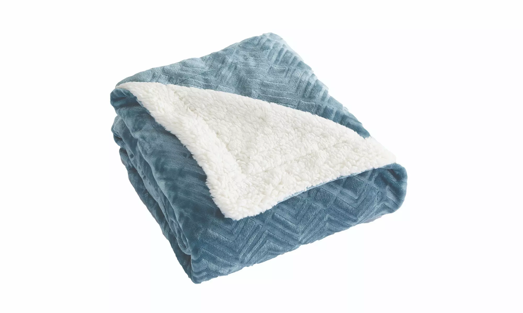 Cozy Plush Velvet & Sherpa Reversible Throw Blanket