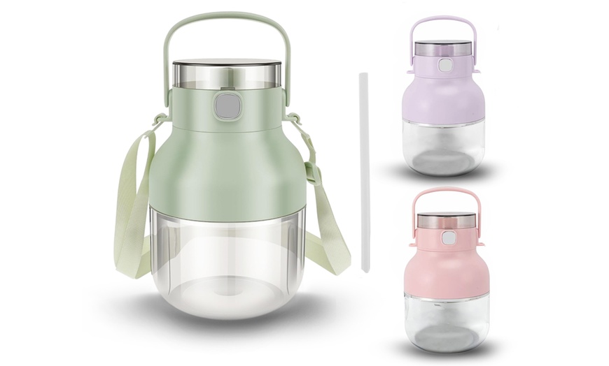 Image 1: Frullatore mixer elettrico portatile