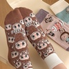 Image 1: Five Pairs of Labubu-Inspired Cotton Socks 