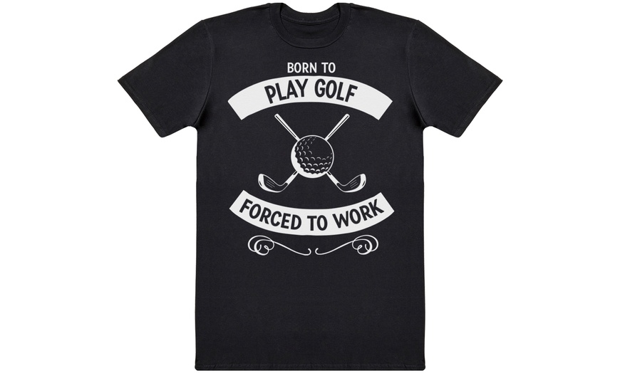 Image 2: Men's Black Born To Play T-Shirt