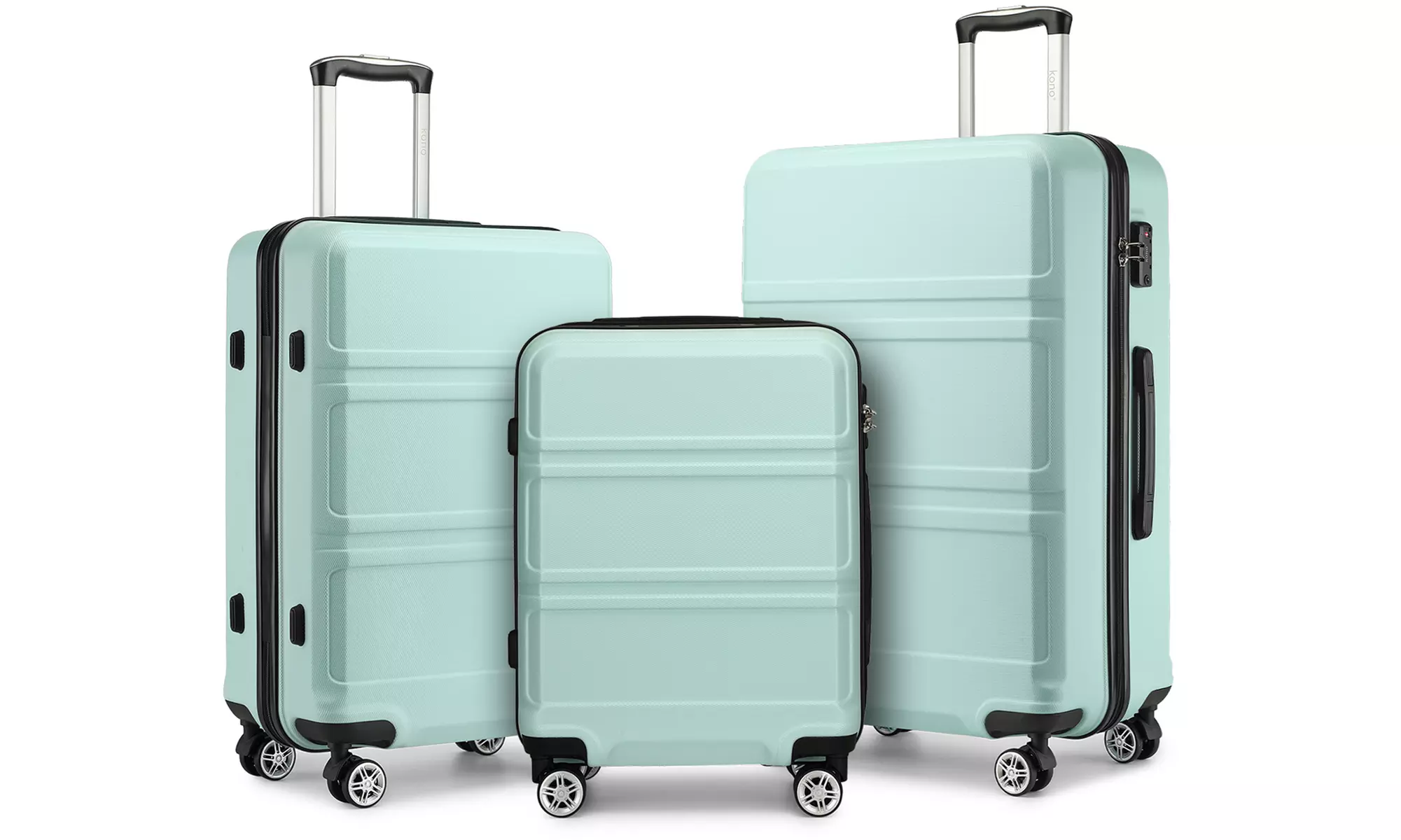 Maleta Kono 20/24/28 pulgadas en color verde menta con candado TSA, con envío gratuito - Primary Image