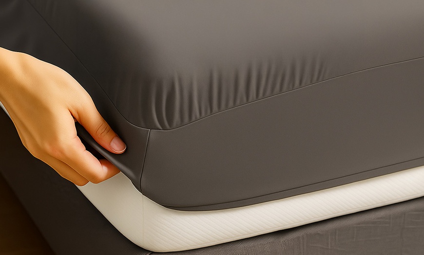 Image 9: Comfort-hoeslaken, rekbare hoek 22–42 cm, Sampur