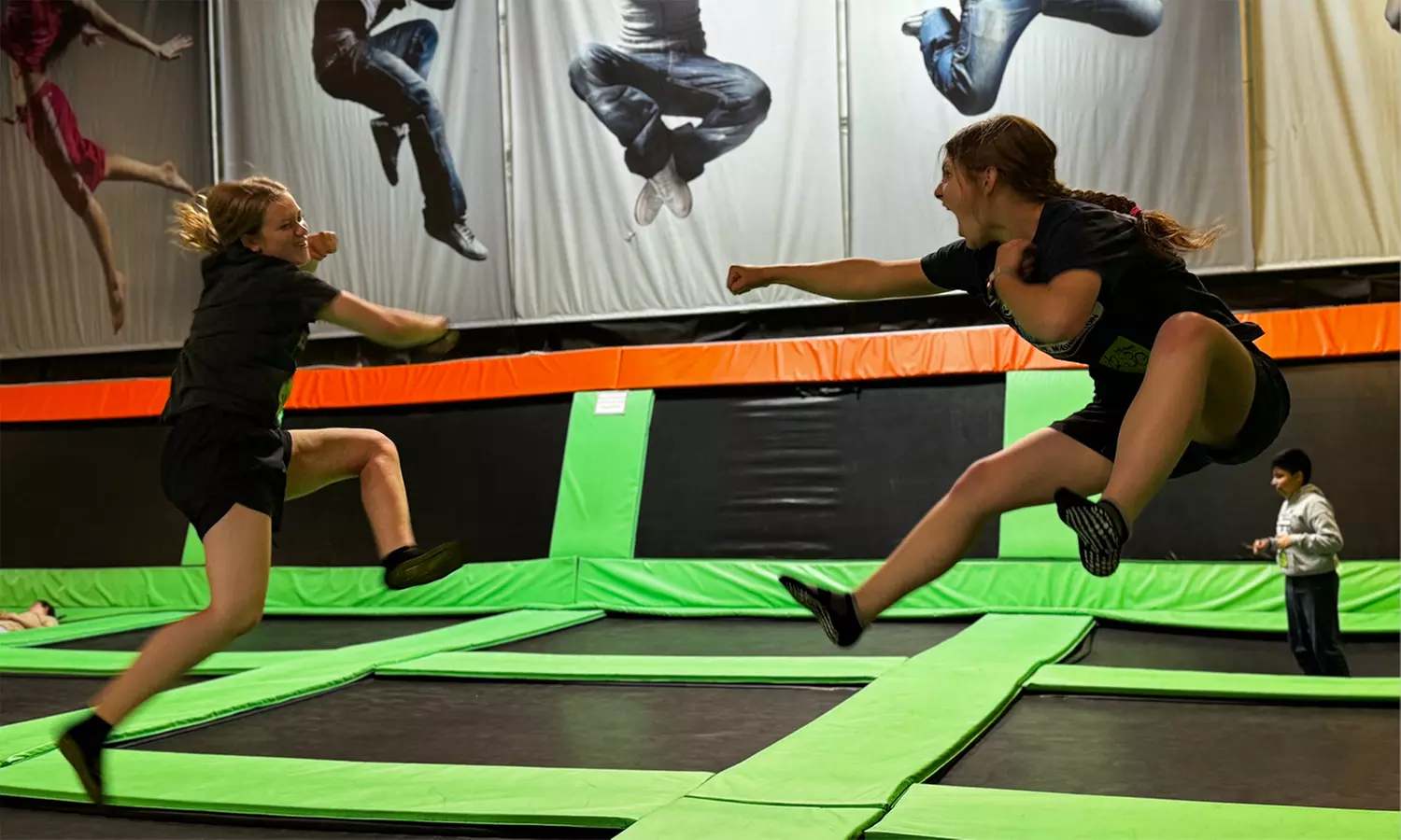 Jump and Play at Elevated Sportz Trampoline Center