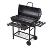 Image 13: Outdoor Garden Trolley Barrel Charcoal Grill with Temperature Control