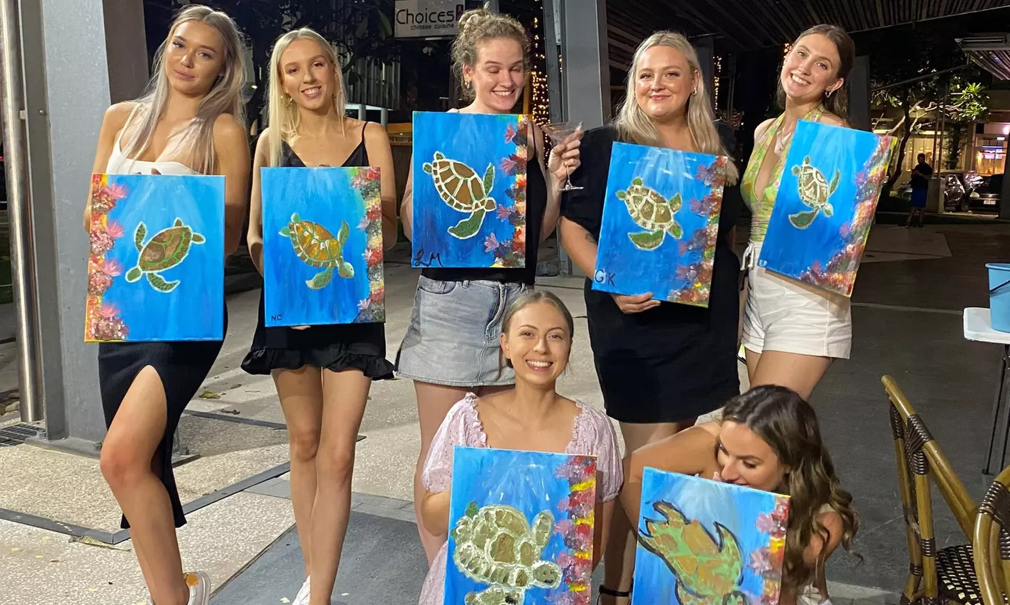 Paint and Sip Session