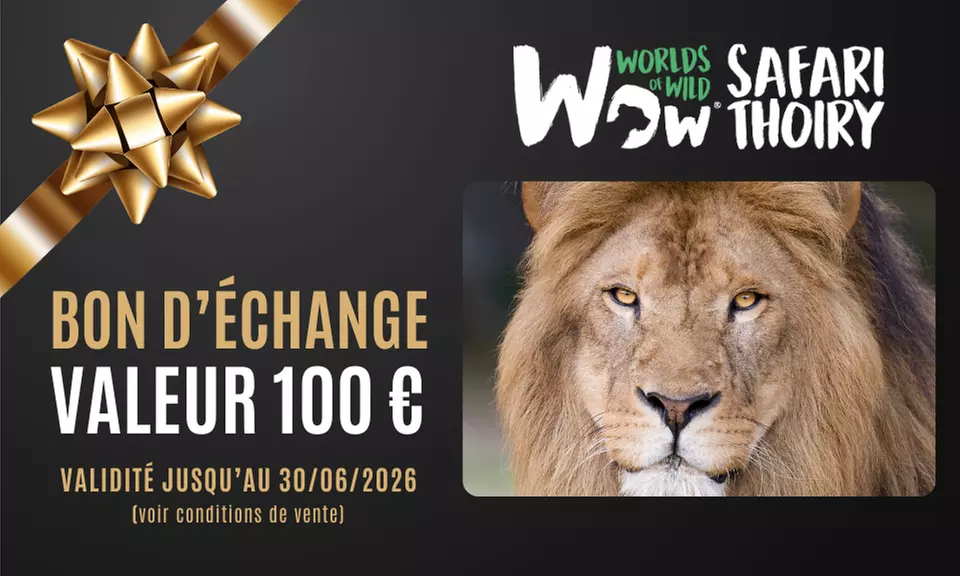 Carte-cadeau Wow Safari Thoiry : nature, animaux et émerveillement