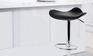 Two Modern Padded Barstools