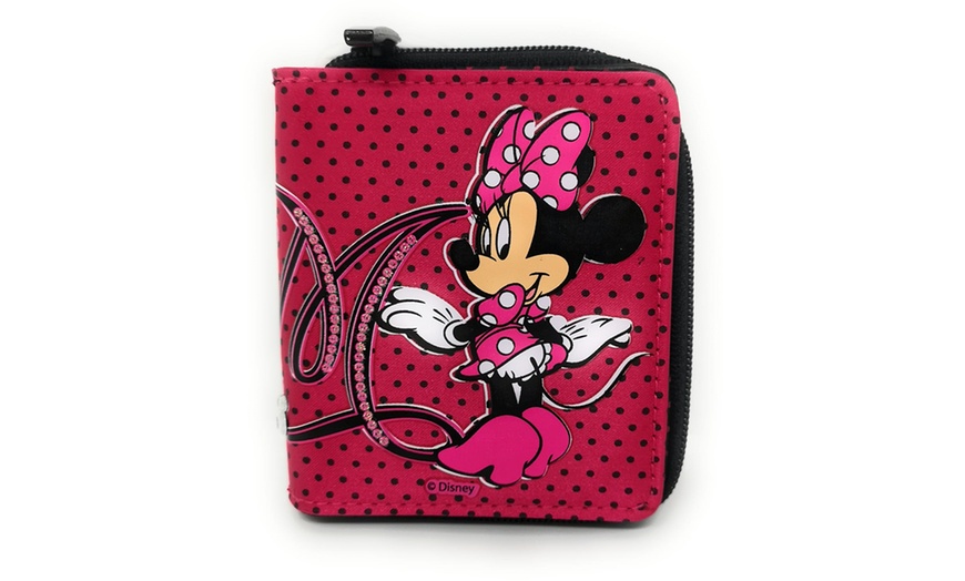 Image 1: Disney Minnie Mouse Zip Wallet