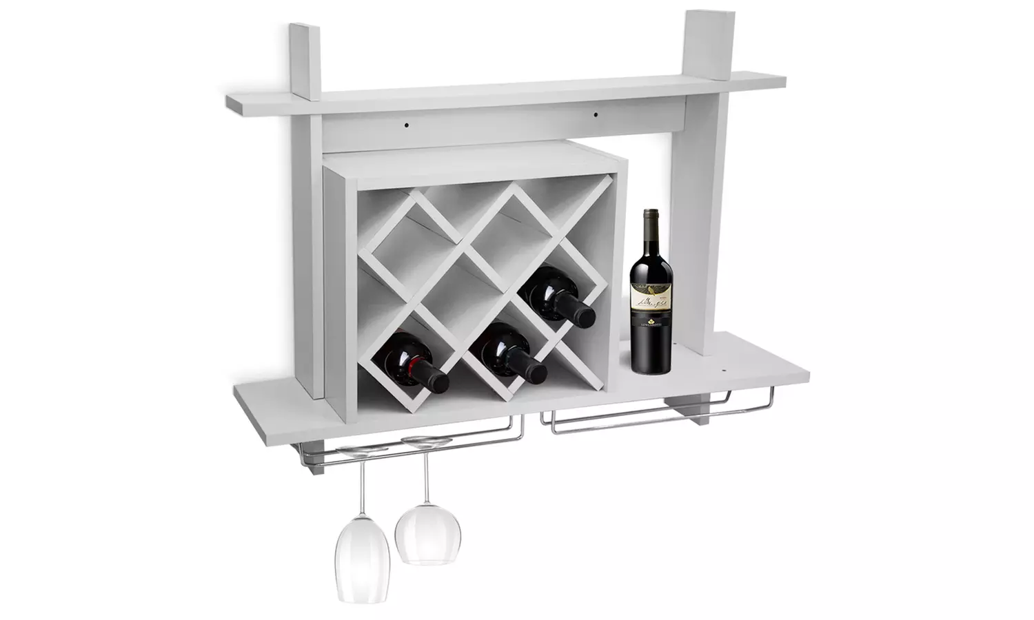 Cave à vin murale et porte verres - Primary Image