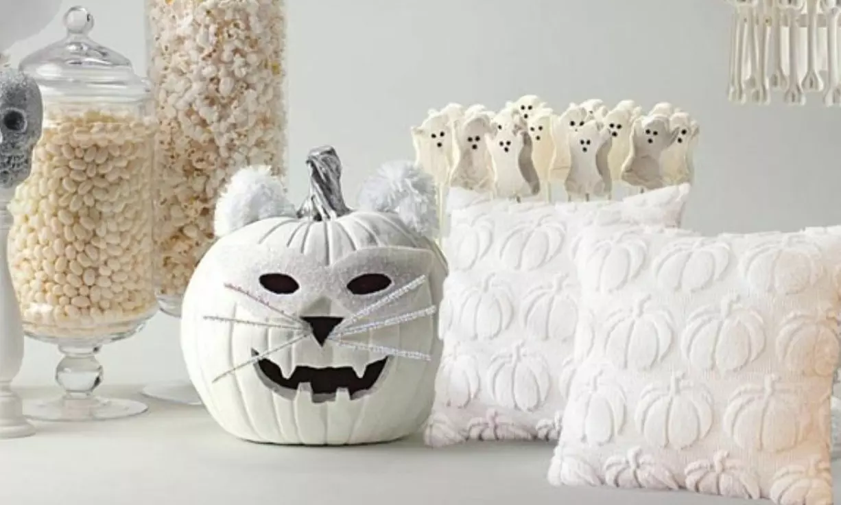 Set of 2 Pumpkin Fall Decorative Faux Fur Throw Pillow Covers 18"x18"