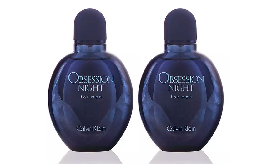 Image 2: One or Two Calvin Klein CK Obsession Night EDT for Men 125ml