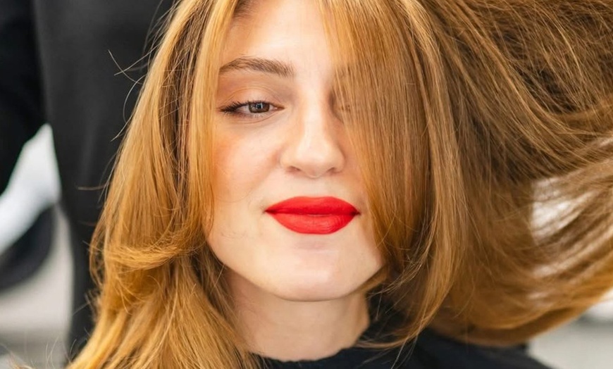 Image 2:  Shampoo, Conditioner, Blow Dry, Partial or Full Highlights