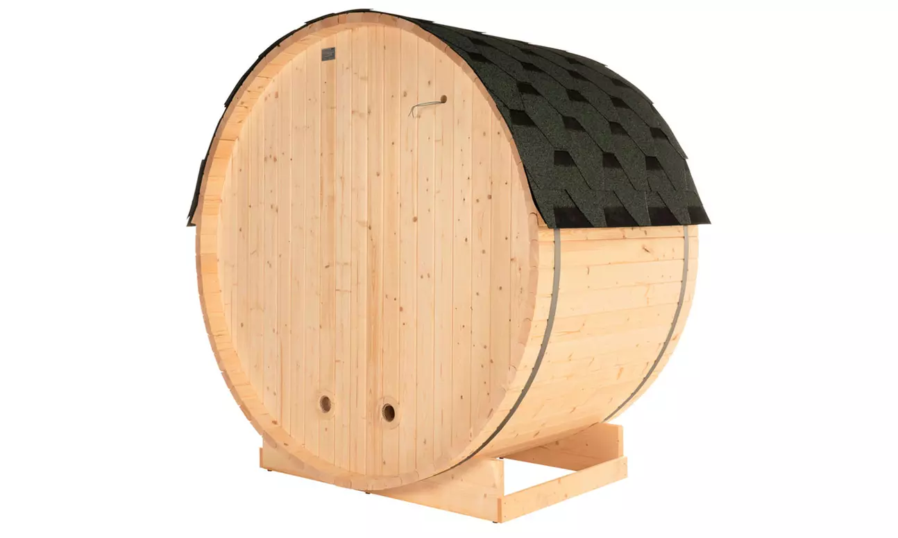 Home Deluxe Outdoor Fasssauna LAHTI für 2 Personen inklusive Zubehör