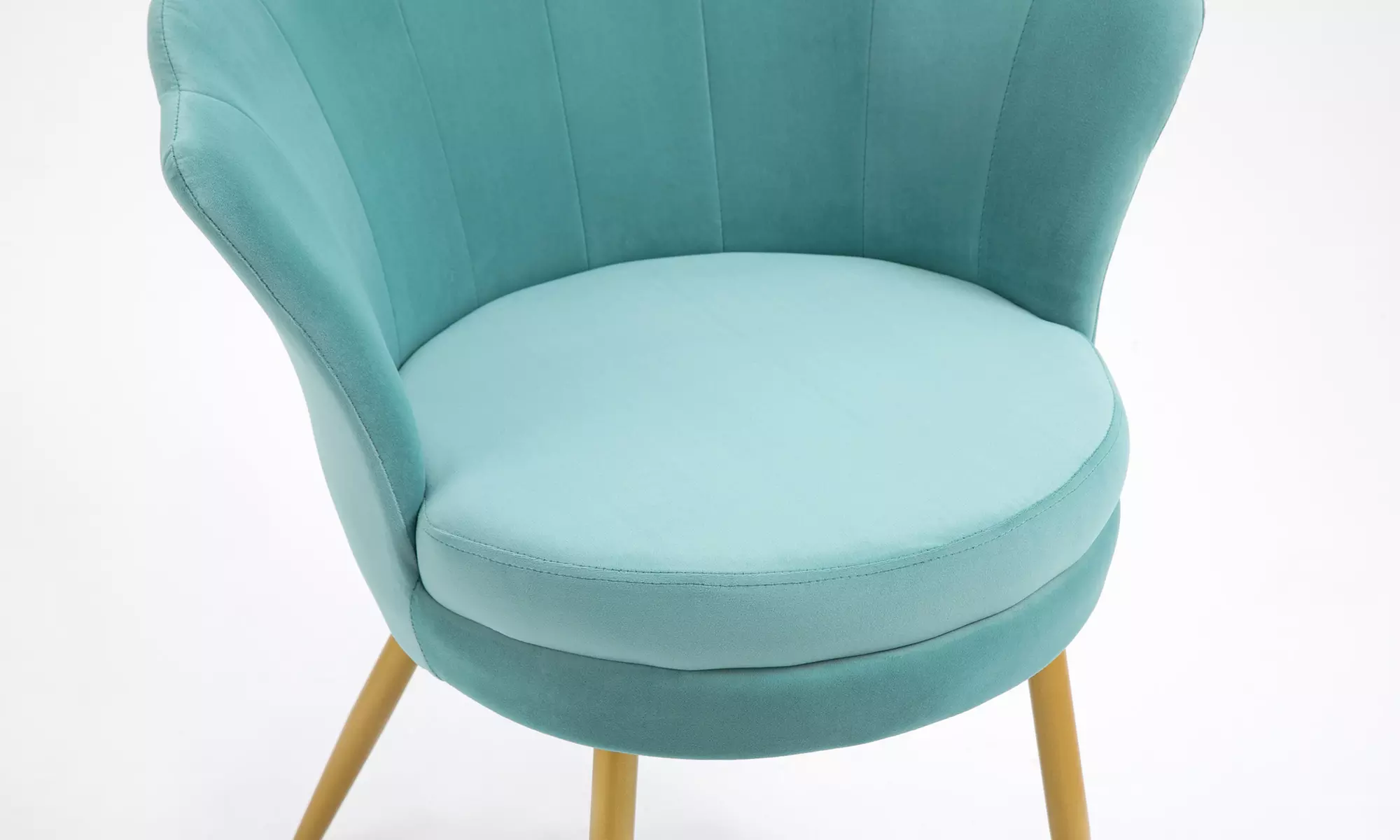 Poltroncina a conchiglia Maddina in velluto