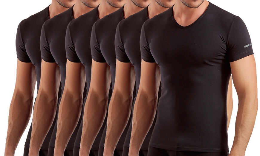 Image 14: Pack di 6 t-shirt o canotte da uomo Enrico Coveri