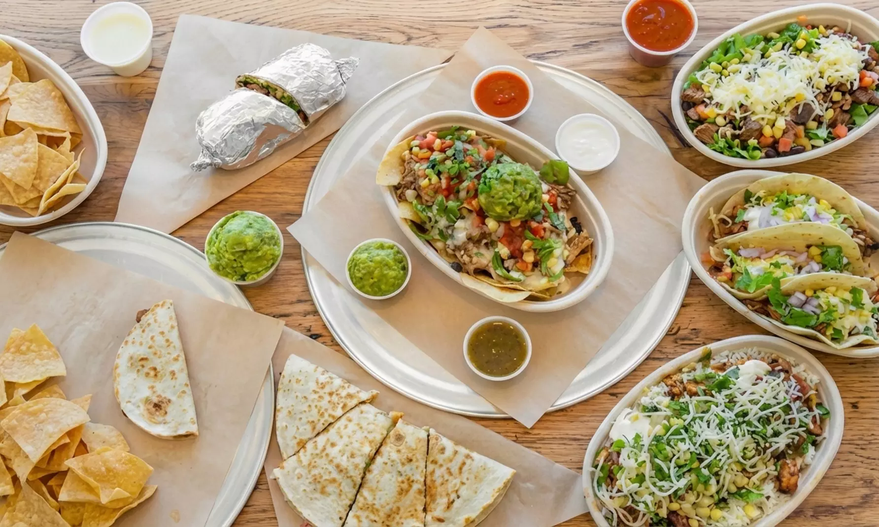 Fresh & Customizable Mexican Grill Meals with Drinks for Up to Four