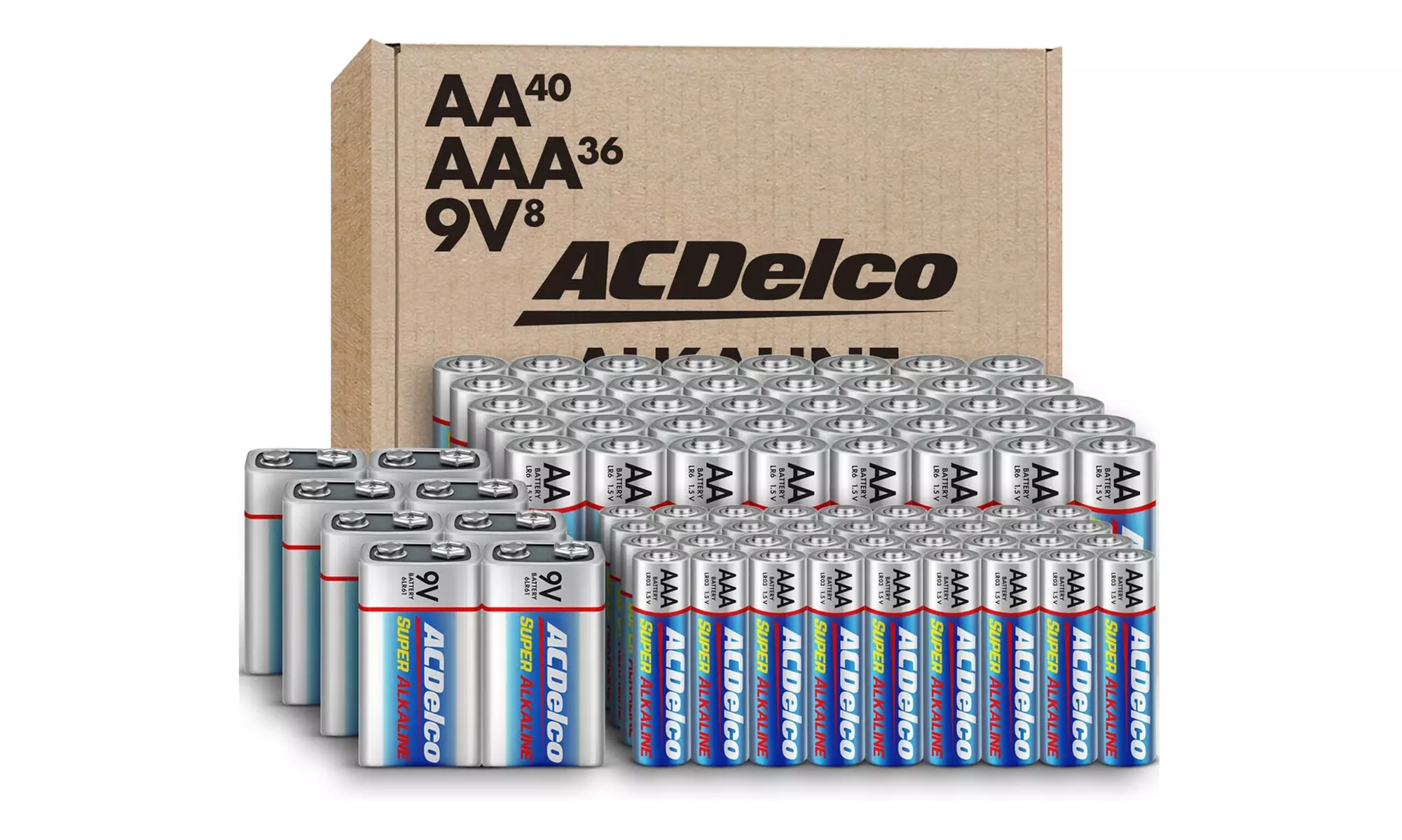 ACDelco Alkaline Batteries AA, AAA, or Combo 