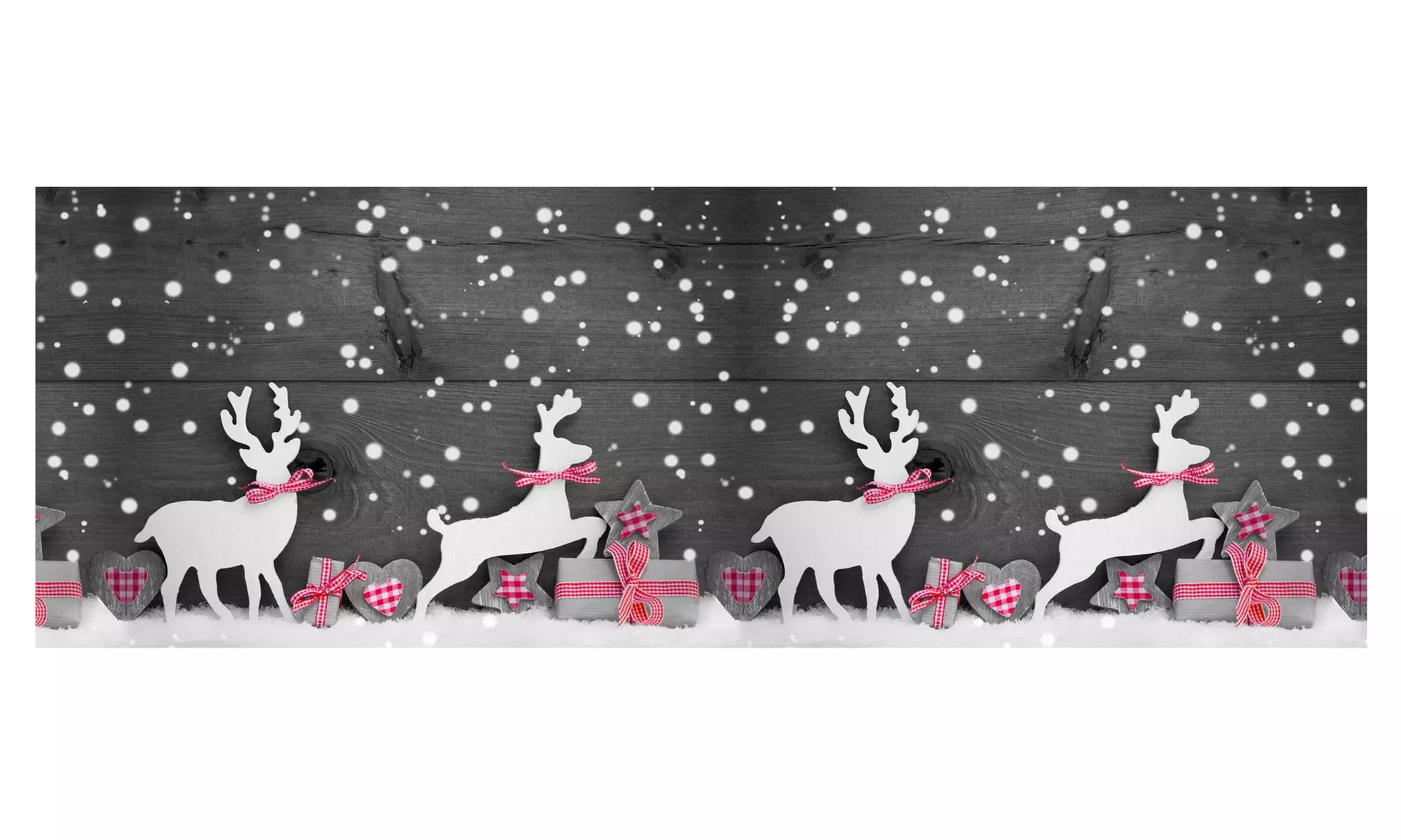 Alfombra con diseño navideño rectangular