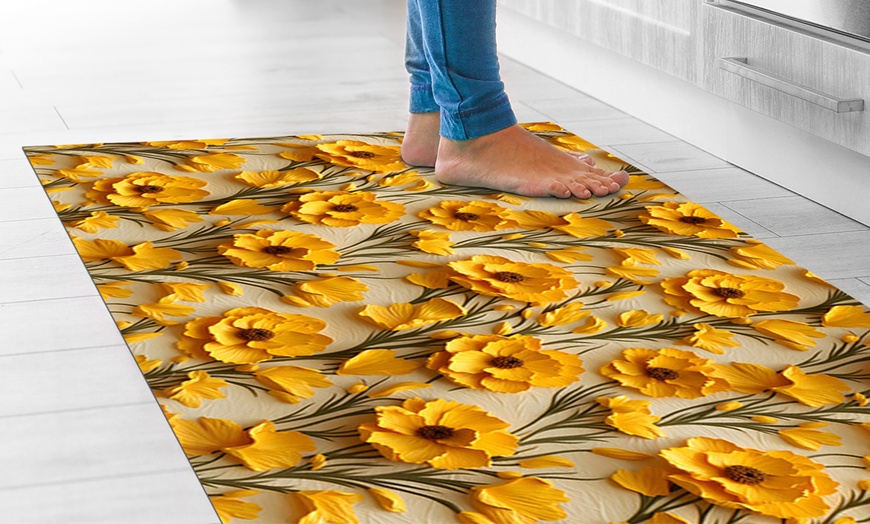 Image 13: Italian PVC Kitchen Runner