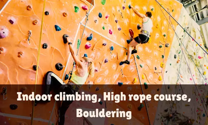 Enjoy Climbing, High Rope Course, Bouldering at Khan Education (Up to 43% Off) - Primary Image