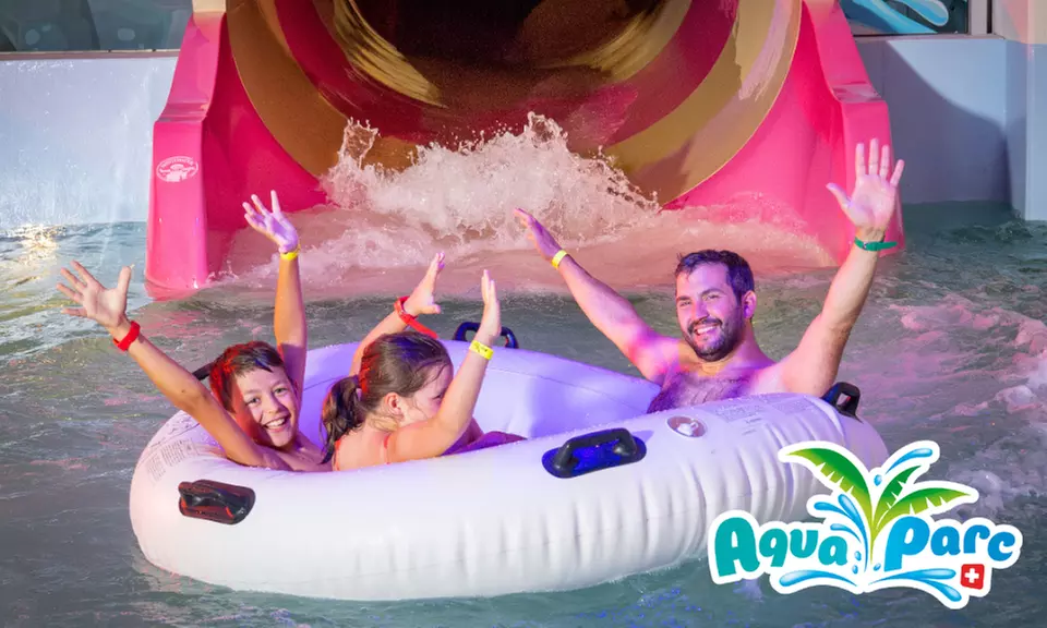 Entrée journée à Aquaparc en Suisse: toboggans géants et vagues