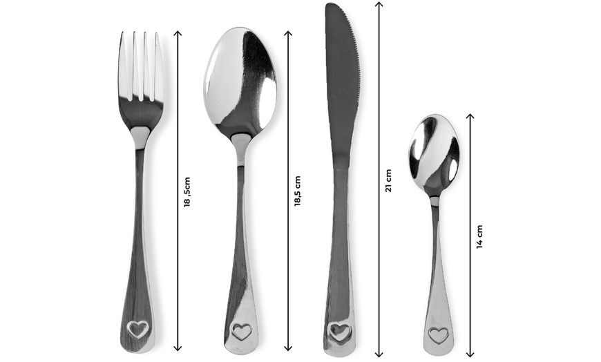 Image 9: Set di 24 posate in acciaio inox