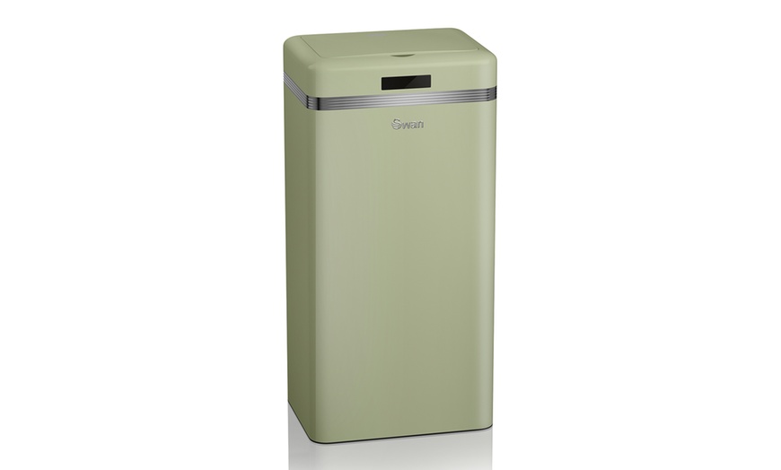 Image 10: Swan Retro-Style 45L Square Sensor Bin With Free Delivery