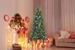 Costway 6/7.5 FT Artificial Xmas Tree with PE PVC Branch Tips & Metal Stand - Second Medium