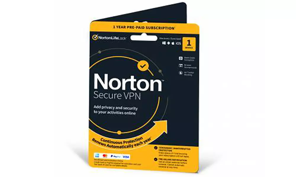 Suscripción de 1 año a Norton AntiVirus Plus 2025 o Norton Secure VPN 2025 para 1 dispositivo con renovación automática - Second Medium