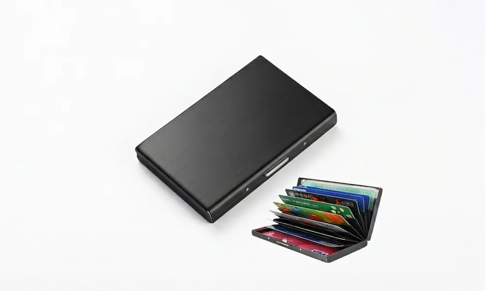 Men’s RFID Blocking Stainless Steel Card Holder Wallet