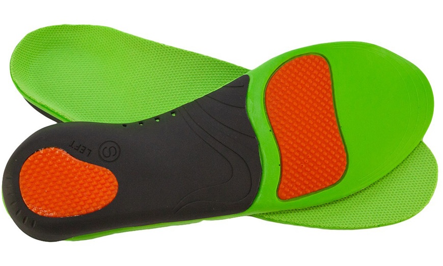 Image 7: High Arch Heel Support Plantar Flat Feet Orthotic Insoles Inserts Pad