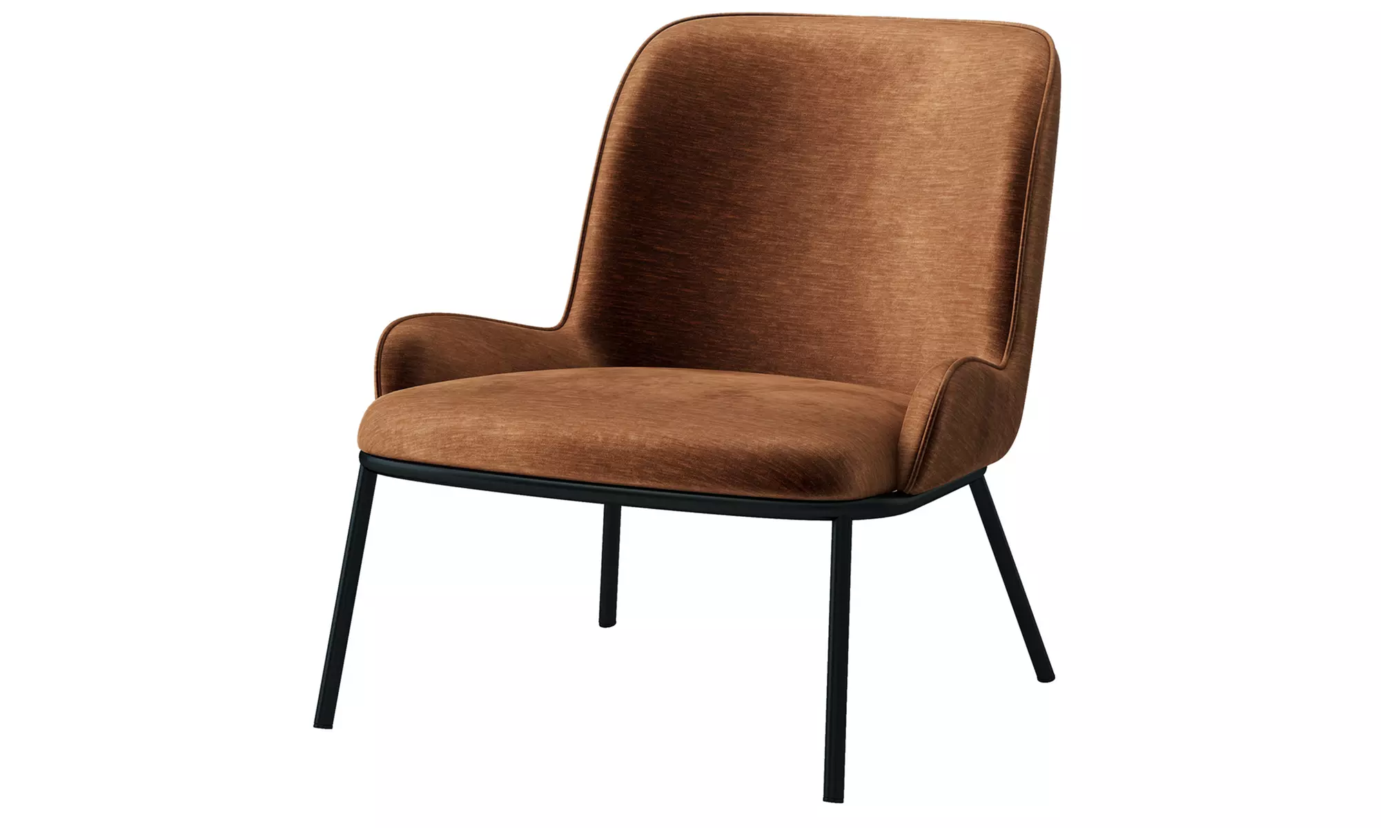 Fauteuil vintage "Edvin" en tissu de Doosense